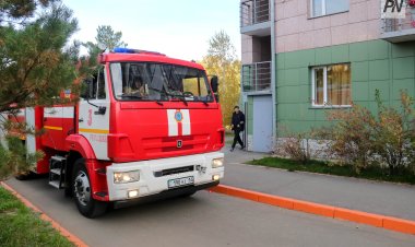 В Павлодаре потушили магазин