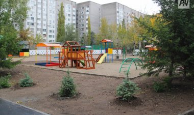 Павлодарда ойын алаңдарын жөндеу жұмыстары басталды