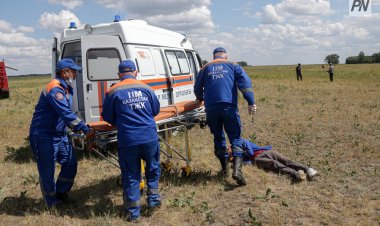 В Павлодарской области столкнулись грузовые машины