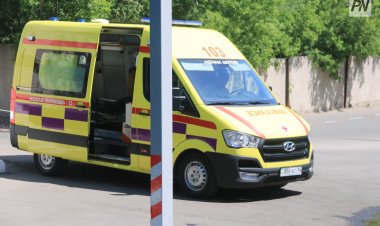 Павлодарлық фельдшерлер босануды тура реанимобильде қабылдады