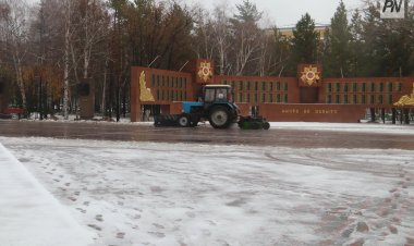 Снег в Павлодаре будут убирать круглосуточно (ВИДЕО)