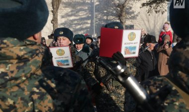 Ант қабылдау, гендер пати: Павлодарда сарбаз ерекше сәтті өткерді