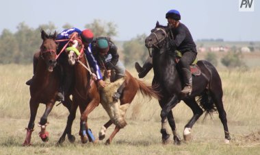 Ертіс ауданында көкпарда шабандоздар тартысты ойын көрсетті