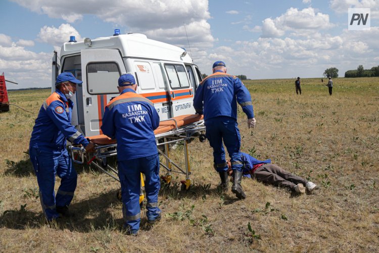 В Павлодарской области столкнулись грузовые машины