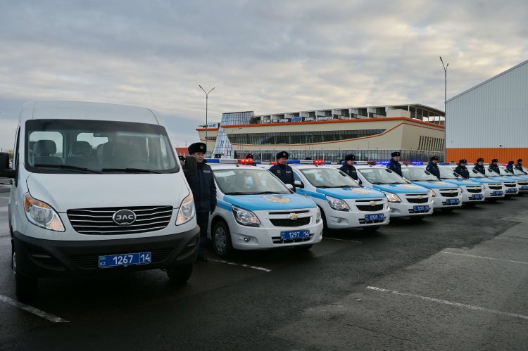 Павлодар облысында полиция автопаркі жаңа автокөліктермен толықты