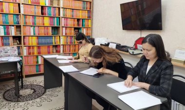Павлодарда зағип жандар  Брайльша оқып, жазудан сынға түсті