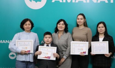 Особенный школьник из Аксу получил особый подарок