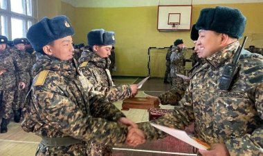 Павлодар қаласының сарбаздары үйлеріне қайтты