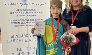 Павлодарлық оқушы ыммен ән айту арқылы қырғыз көрермендерін тамсандырды