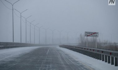 В Павлодарской области закрыли участок трассы на Астану