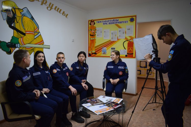 В Экибастузе юные спасатели открыли телестудию