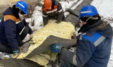 Екібастұзда жылудың жоғалуының алдын алу үшін  желілер қалыпқа келтіруде