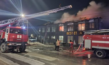 Павлодарда ет дүкені жанды