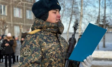 Павлодарские гвардейцы присягнули на верность Отечеству