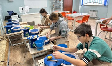 Гончарную мастерскую открыли в школе Павлодара