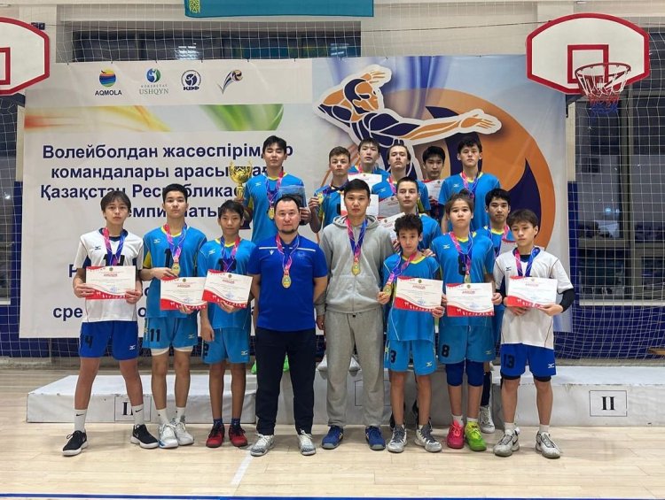 Юных павлодарцев признали лучшими волейболистами Казахстана