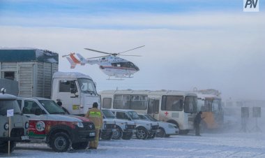 Для учебных поисков пастуха в Павлодарском районе задействовали вертолёт
