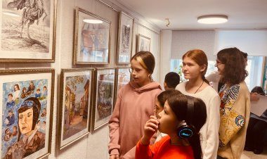 Казахстан будущего изобразили начинающие художники Павлодара