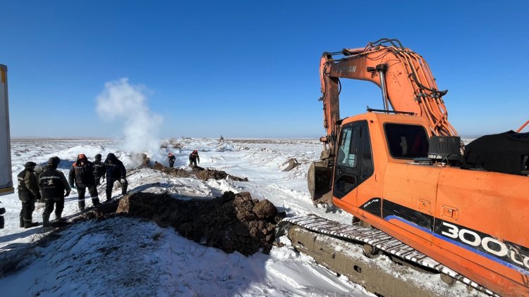 Майқайың кентіндегі су құбырында анықталған ақауды жою жұмыстары жалғасуда