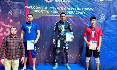 Павлодарские полицейские соревновались в силе