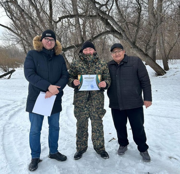 Тереңкөлде қысқы балық аулау бойынша турнир өтті