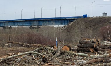 Ақсу ауылдық аймағында понтон көпірі батып кетті