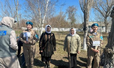 Именные деревья высадили в Актогайском районе