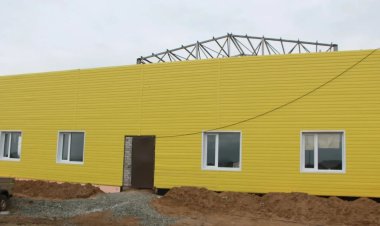 Павлодар ауданында спорт кешені құрылысындағы жұмысшылар саны артады