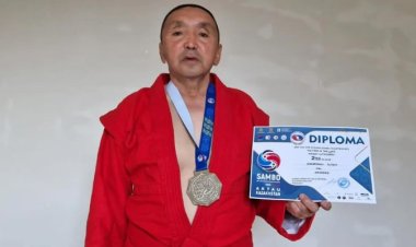 Аққулы ауданында самбошы зейнеткер әлем чемпионатына жолдама алды