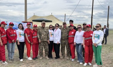 Аққулыда «зардап шеккендерге» далалық ас үй мен лагерь құрылды