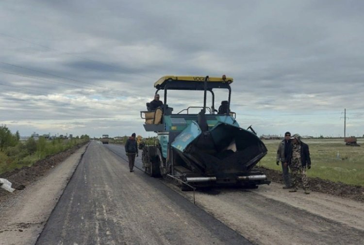 Железин ауданында ауылға кіреберіс жолды жөндеу мерзімінен бұрын аяқталады