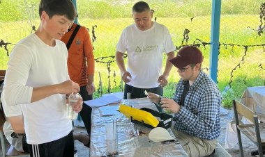 Павлодарлық студенттер  Сібе көлдері аумағында зерттеу жүргізді