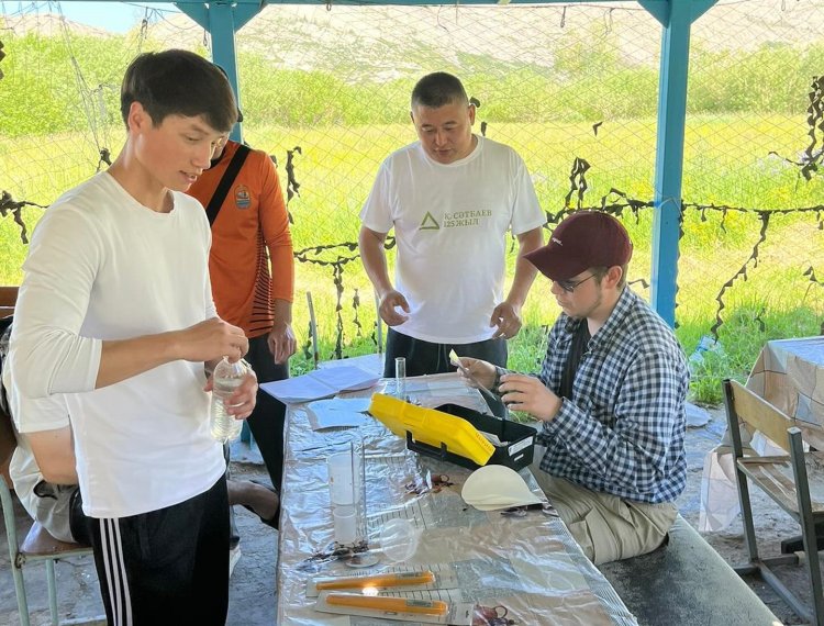 Павлодарлық студенттер  Сібе көлдері аумағында зерттеу жүргізді