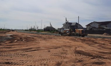 Грунтовые дороги меняют на асфальт в двух микрорайонах Аксу