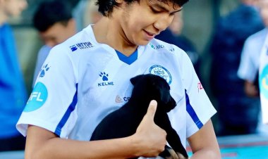 С бездомными щенками на руках вышли на поле игроки ФК «Иртыш»