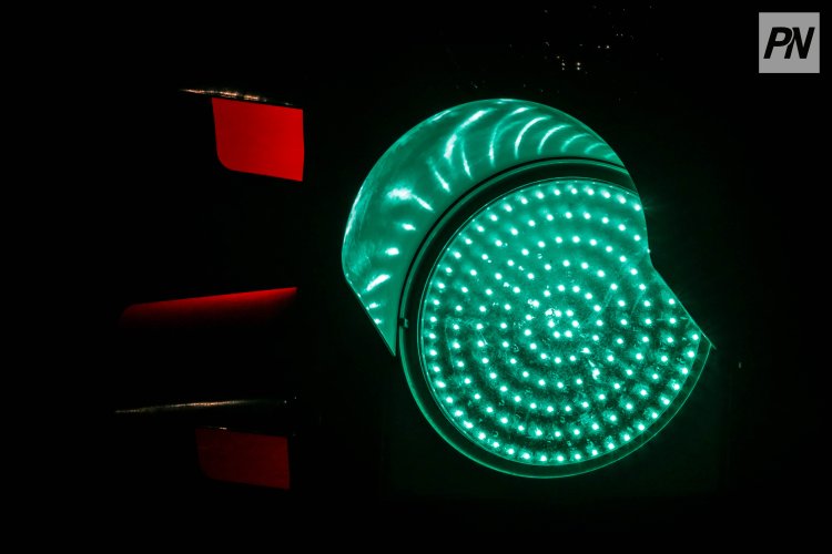 На павлодарской улице появился светящийся пешеходный переход