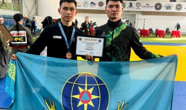 Павлодарский пожарный завоевал «бронзу» Кубка МЧС РК