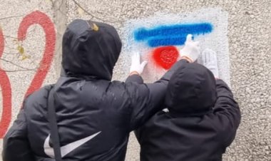 Екібастұзда қабырғадағы есірткі жарнамасы жойылды