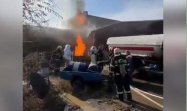 Павлодарда құтқарушылар жанармай құю станциясының жарылуына жол бермеді