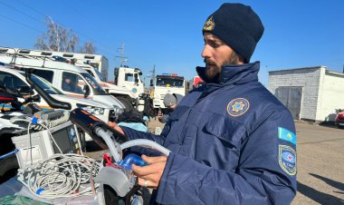 Павлодарда өрт кезінде оттегі балонсыз тыныс алуға көмектесетін Израиль жабдығы алынды