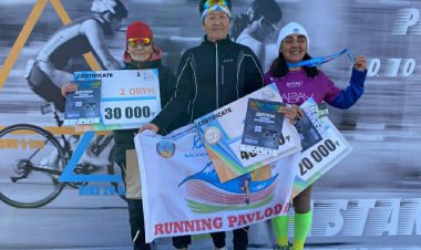 Пенсионерка из Павлодара завоевала «золото» дуатлона
