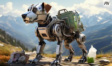 В Китае для уборки мусора завели робота-собаку