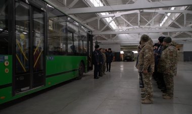 Павлодарда ТЖД электр автобустарда өрт сөндіру сабақтарын өткізді