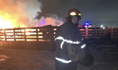 Павлодар ауылында жеке тұрған үй түнде өртенді