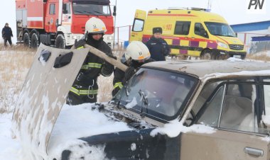 В Павлодаре пожарные потушили загоревшийся автомобиль