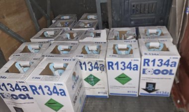 Шарбақтыда қауіпті фреон баллондарын құжатсыз тасымалдаған жүргізуші жазаланды