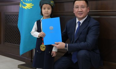 Шестилетняя чемпионка из Экибастуза получила подарок от Президента