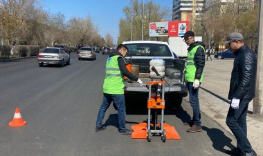 Павлодар жолдарындағы сапасыз асфальтбетон қоспасы ауыстырылды