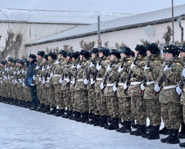 Бойцы из Алматы и ВКО принесли присягу в Павлодаре