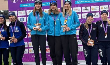 Павлодарлық конькишілер Италияда жеңіс тұғырынан көрінді